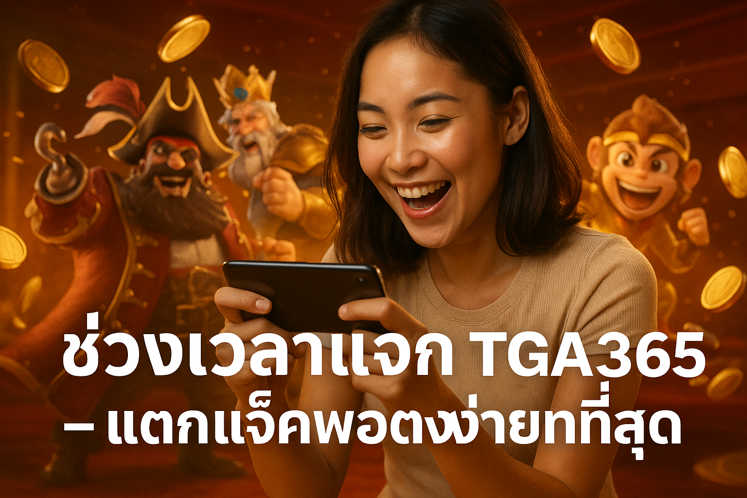 ช่วงเวลาแจก TGA365 – แตกแจ็คพอตง่ายที่สุด