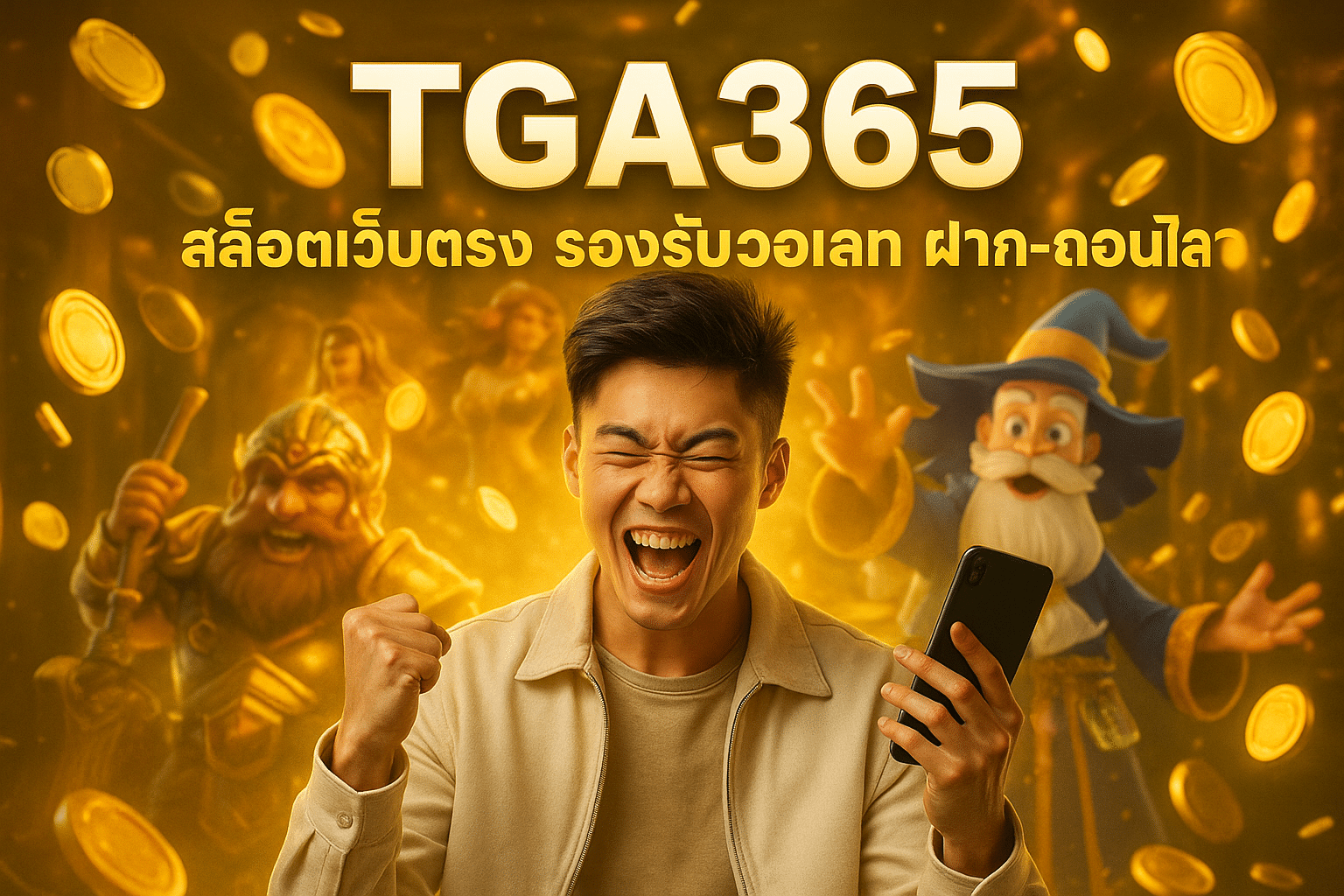 TGA365 สล็อตเว็บตรง รองรับวอเลท ฝาก-ถอนปลอดภัย