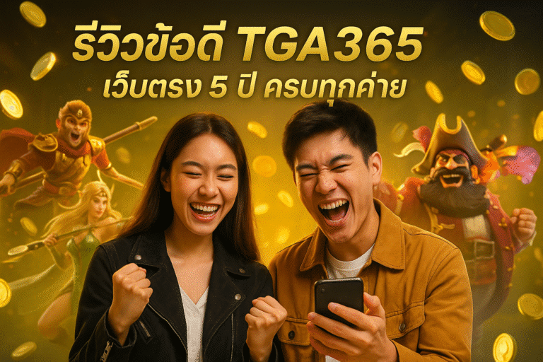 รีวิวข้อดี TGA365 เว็บตรง 5 ปี ครบทุกค่าย