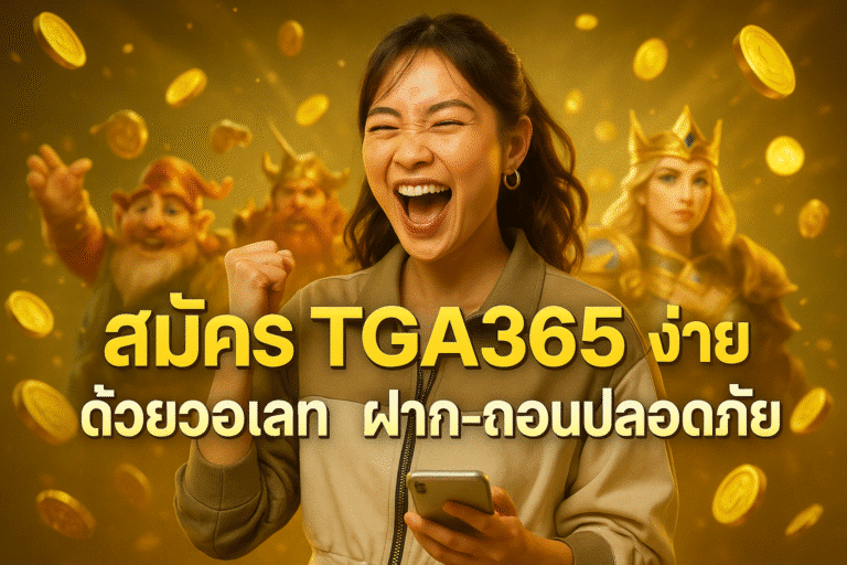 สมัคร TGA365 ง่าย ด้วยวอเลท ฝาก-ถอนปลอดภัย